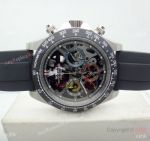 Japan Grade Rolex LA Montoya Chronograph Daytona Rubber Band Watch